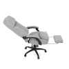 Kancelářské křeslo, světle šedá látka, synchronní mechanismus, podnožka - KA-F1251 SIL2
