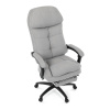 Kancelářské křeslo, světle šedá látka, synchronní mechanismus, podnožka - KA-F1251 SIL2
