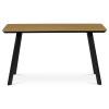 Stůl jídelní 140x80 cm, MDF deska, Melamine dekor dub, kov, černý lak - HT-531 OAK