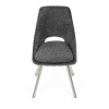 Židle jídelní, šedá látka, kovové nohy, broušená nerez. - DCL-W1174 GREY2