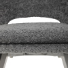 Židle jídelní, šedá látka, kovové nohy, broušená nerez. - DCL-W1174 GREY2