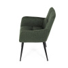 Židle jídelní, zelená látka, černý kov - DCH-P3146 GRN2