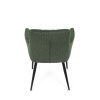Židle jídelní, zelená látka, černý kov - DCH-P3146 GRN2