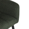 Židle jídelní, zelená látka, černý kov - DCH-P3146 GRN2