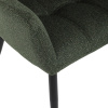 Židle jídelní, zelená látka, černý kov - DCH-P3146 GRN2