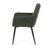 Židle jídelní, zelená látka, černý kov - DCH-P3146 GRN2