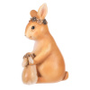 Zajíc s mládětem - polyresin, barva hnědá - AL1625
