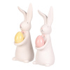Zajíc s vajíčkem - porcelán, větší, mix 2 druhů, cena za 1 ks - ALA1725-M