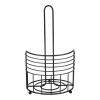 Stojan na papírové utěrky - kulatý, kov, černý - UM1061 BK