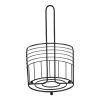 Stojan na papírové utěrky - kulatý, kov, černý - UM1061 BK