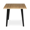 Stůl jídelní, 160x90x75 cm, MDF deska, dekor divoký dub, kov, černý lak - HT-F4416 OAK
