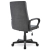Kancelářská židle, černý plast, šedá látka, kolečka pro tvrdé podlahy - KA-L608 GREY2