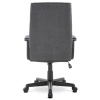 Kancelářská židle, černý plast, šedá látka, kolečka pro tvrdé podlahy - KA-L608 GREY2