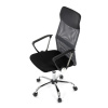 Kancelářská židle s podhlavníkem z ekokůže, potah černá látka MESH a šedá síťovina MESH - KA-E305 GREY