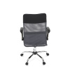 Kancelářská židle s podhlavníkem z ekokůže, potah černá látka MESH a šedá síťovina MESH - KA-E305 GREY