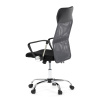 Kancelářská židle s podhlavníkem z ekokůže, potah černá látka MESH a šedá síťovina MESH - KA-E305 GREY