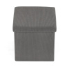 Taburet s úložným prostorem, šedá manšestrová látka - TAB-471 GREY6