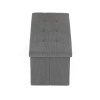 Taburet s úložným prostorem, šedá manšestrová látka - TAB-472 GREY6