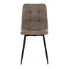 Židle jídelní, hnědá látka cowboy, nohy černý kov - CT-281 BR3