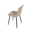 Židle jídelní, krémová sametová látka, nohy černý kov - CT-281 CRM4