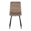 Židle jídelní, krémová sametová látka, nohy černý kov - CT-281 CRM4