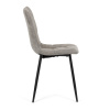 Židle jídelní, šedá látka cowboy, nohy černý kov - CT-281 GREY3