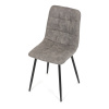 Židle jídelní, šedá látka cowboy, nohy černý kov - CT-281 GREY3