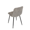 Židle jídelní, šedá látka cowboy, nohy černý kov - CT-281 GREY3