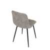 Židle jídelní, šedá látka cowboy, nohy černý kov - CT-281 GREY3