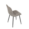 Židle jídelní, šedá látka cowboy, nohy černý kov - CT-281 GREY3