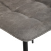 Židle jídelní, šedá látka cowboy, nohy černý kov - CT-281 GREY3