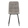 Židle jídelní, šedá látka cowboy, nohy černý kov - CT-281 GREY3