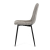 Židle jídelní, šedá látka cowboy, nohy černý kov - CT-281 GREY3