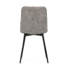 Židle jídelní, šedá látka cowboy, nohy černý kov - CT-281 GREY3