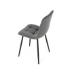 Židle jídelní, šedá sametová látka, nohy černý kov - CT-281 GREY4