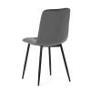 Židle jídelní, šedá sametová látka, nohy černý kov - CT-281 GREY4