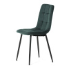 Židle jídelní, zelená sametová látka, nohy černý kov - CT-281 GRN4