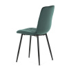 Židle jídelní, zelená sametová látka, nohy černý kov - CT-281 GRN4