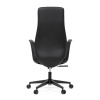 Kancelářské křeslo, černá ekokůže, houpací mechanismus s aretací ve 3 polohách, kovový kříž, kolečka pro tvrdé povrchy - KA-T8325 BK