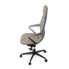 Kancelářské křeslo, šedá ekokůže, houpací mechanismus s aretací ve 4 polohách, kovový kříž, kolečka pro tvrdé povrchy - KA-T8426 GREY