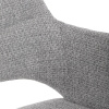 Židle jídelní, šedá látka, 360° vratný mechanismus, černý kov - DCH-D1320 GREY2