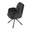 Jídelní židle, černá, hladká látka, DCH-D1330 BK2 - DCH-D1330 BK2