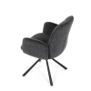 Jídelní židle, černá, hladká látka, DCH-D1330 BK2 - DCH-D1330 BK2