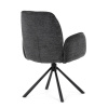 Jídelní židle, černá, hladká látka, DCH-D1330 BK2 - DCH-D1330 BK2