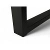Stůl Metal 90x160, Kovová podnož U, černá