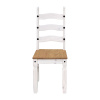 Židle CORONA bílý vosk