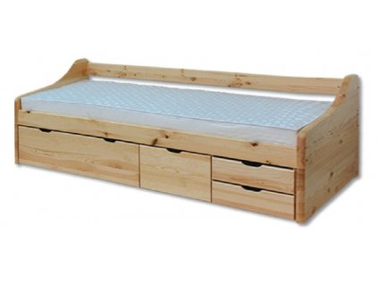 Jednolůžková postel KL-131 - se zásuvkami