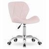 Kancelářská židle ,, AVOLA" růžová, velur