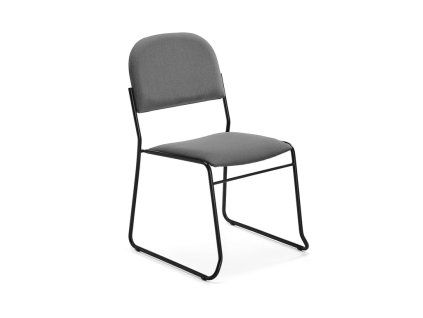 Židle DAWSON, šedá/černá