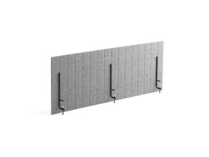 Stolový paraván SPLIT, 1600x600 mm, světle šedý